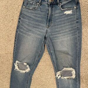 Distressed Blue Women's Jeans